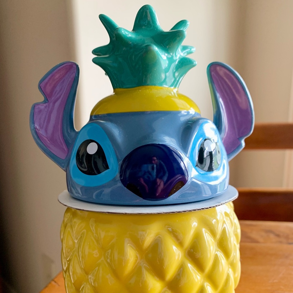 NWT Stitch candle jar